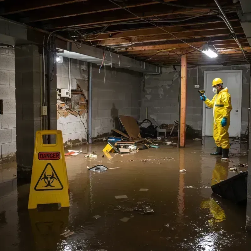 Flooded Basement Electrical Hazard in Seabeck, WA Property